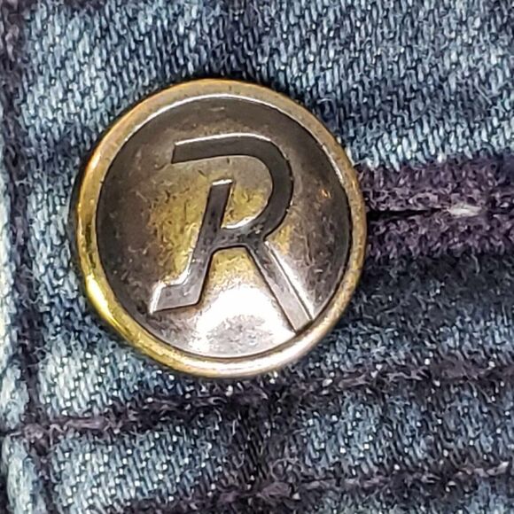 Revtown Jeans Mens Size 36X30 Dark Wash Blue Decade Denim Sharp Straight Stretch - Picture 5 of 12